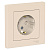 ATLASDESIGN РОЗЕТКА с заземлением со шторками, 16А, в сборе, БЕЖЕВЫЙ