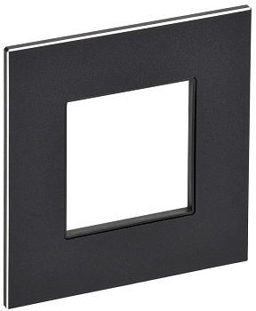SKANDY Рамка 1-мест. SK-F31Bl металл черн. IEK