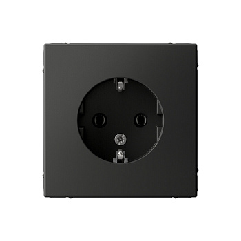 ARTGALLERY РОЗЕТКА с заземлением, 16А, механизм, БАЗАЛЬТ