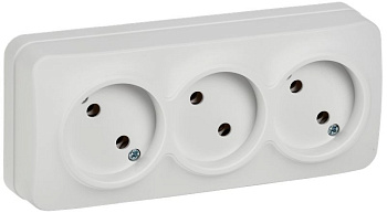 GLORY Роз. 3-я без з/к/ш о/у 10А РС23-2-ХБм бел. м. IEK