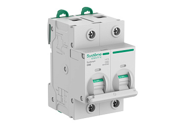 Systeme9 Автоматический выключатель (АВ) 27мм C 80A 2P 10 kA 400В