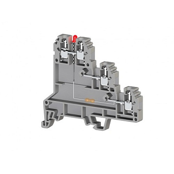 Клеммник 3-х ярусный для датчиков, 2,5мм.кв., с индикацией 24 VDC, (серый); PUK 3 SLD (NPN)