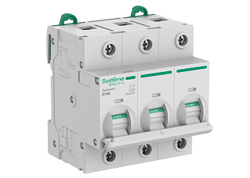 Systeme9 Автоматический выключатель (АВ) 27мм D 100A 3P 10 kA 400В