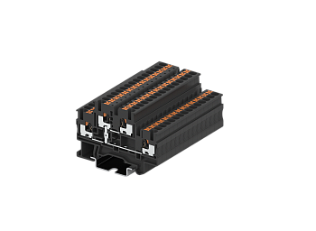 TPD2.5-2-PV Клемма TP 2-уровневая, с уравниванием потенциала, сеч. 2.5мм2, черн.