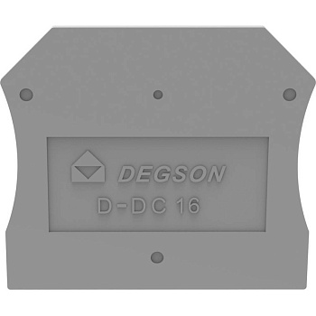D-DC16-01P-11-00A(H), Концевая крышка, для DC16, серый, шт