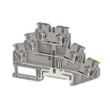 Пружинная клемма серии  SRD 2,5-NFT (Серый)