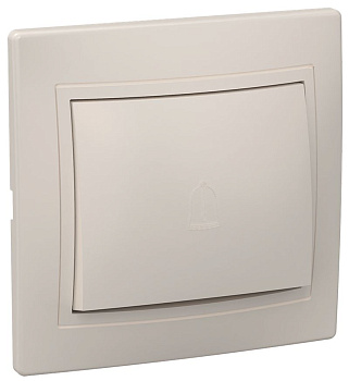 ВСп10-1-0-ККм Выключатель 1кл проход. 10А КВАРТА (кремовый)