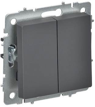 BRITE Выключ. 2-кл. перекр. 10А ВС10-2-3-БрГ граф. IEK