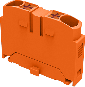 TPA2.5-2-OG Блок распределит. TP Push-in, 2 точки подключения, сеч. 2.5мм2, оранж.