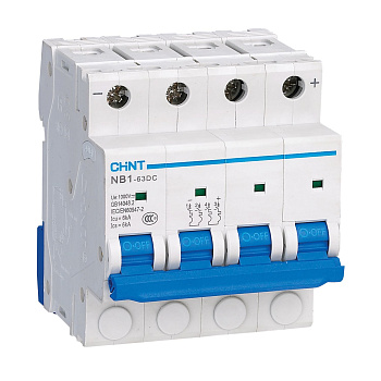 Авт. выкл. пос.тока NB1-63DC 4P C1A DC500В 6kA (R)(CHINT)