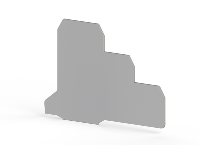 Концевой сегмент на клеммники 3-х ярусные PUK3S*, (серый); NPP PUK3S