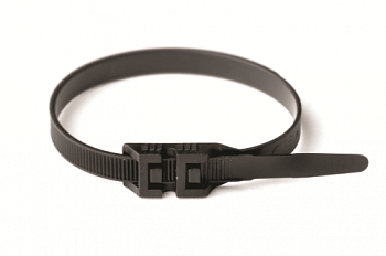 Хомут P12 гибкий, черный, 9х360