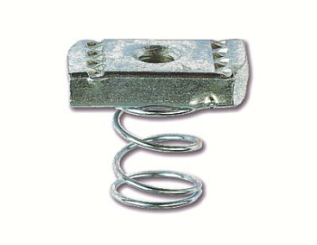 Гайка для подвешивания профиля (с пружиной) М8х40 Гайка для подвешивания профиля (с пружиной) М8х40