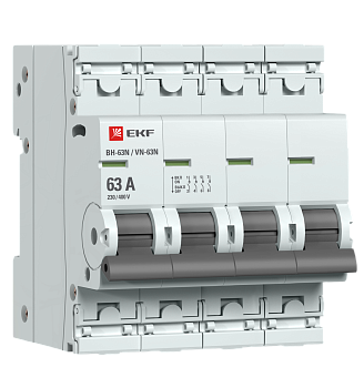 Выключатель нагрузки 4P 63А ВН-63N EKF PROxima Выключатель нагрузки 4P 63А ВН-63N EKF PROxima