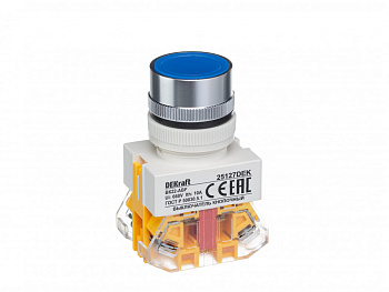 Выкл. кноп. с фикс. ABF D22 син.220В ВK-22