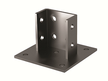 Усиленное крепление к потолку для профиля 82х41, горячеоцинкованное Усиленное крепление к потолку для профиля 82х41, горячеоцинкованное