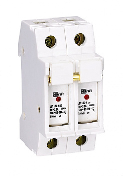 Держатель предохр. C10 со светодиод. индикацией 2P ДП-102