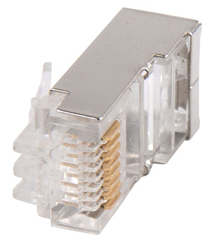 Разъём RJ-45 FTP для кабеля кат. 5Е GENERICA Разъём RJ-45 FTP для кабеля кат. 5Е GENERICA
