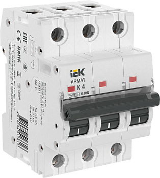 ARMAT Авт. выкл. M10N 3P K 4А IEK