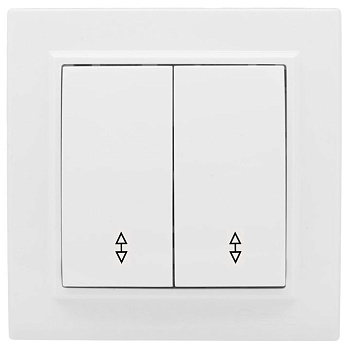 Выключатель 2-кл. СП проходной 10А белый Минск EKF Basic