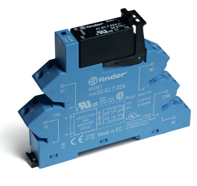 Интерфейсный модуль, твердотельное реле; выход 5A (24В DС); питание 24В DC; категория защиты IP20; безвинтовые клеммы (пружинный зажим)