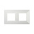 Рамка из металла, "Avanti", белая, 2 поста (4 мод.)